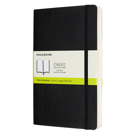 Moleskine Classic Soft Cover Notebook Expanded Black Ruled