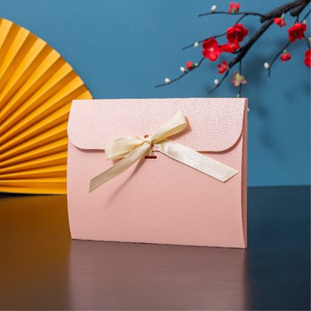 Pink 10-pak sløjfe gavekuvert gavekort kuverter fødselsdag store gave invitationer kuverter med ri