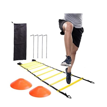 Agility stige sett, fotarbeid hastighetstrening for fotball, fotball (6m)