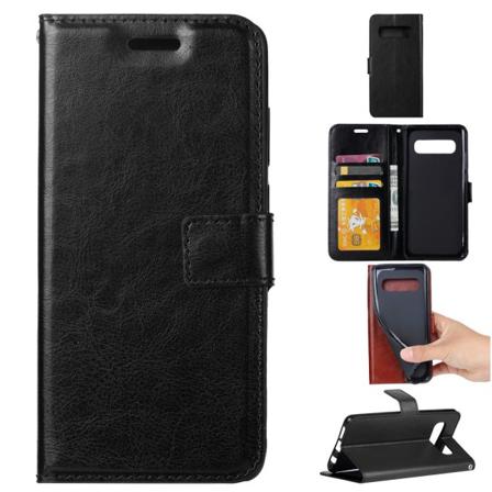 Samsung Galaxy S10 Plus - Plånboksfodral - Svart Black Svart