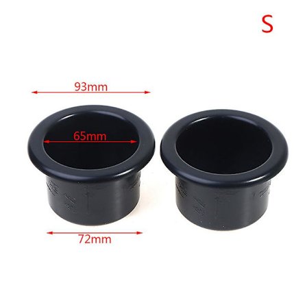 2st Bil Mugghållare Rack Plast Svart Kopp Vatten Dryckeshållare Infälld För Husbil Bil Marin Båt Släpvagn Tillbehör - Dryckeshållare