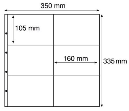 Maximum 2S lommer til nye postkort (148x105 mm) - 5 stk. - Sorte