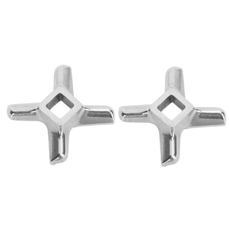 2 KPL Ruostumattomasta teräksestä valmistettu lihamyllyn terän veitsileikkurin varaosat jauhamistarvikkeille