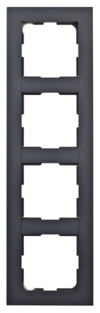 ELKO Plus Kombinasjonsramme 4-hull sort