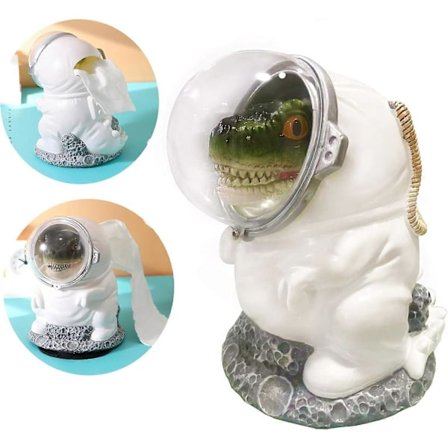 Rolig 3D Dinosaur som Holder Toalettpapirrull Toalettpapirholder Dyr Rullpapir Oppbevaringsboks for Kontorpultdekor