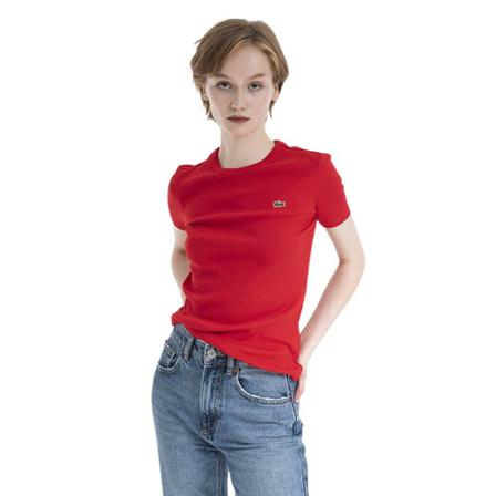 Lacoste T -shirt Tf5463 240 Rød, Dame T-shirts