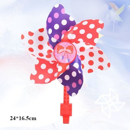 Barn Cykel Väderkvarn Tecknad Färgglad Pinwheel 6 6