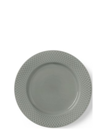 Rhombe Earth Frokosttallerken Ø21 Cm Moss Green Lyngby Porcelæn