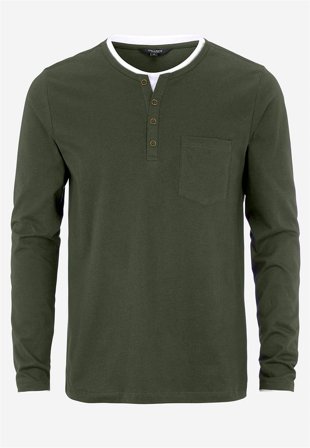 Cellbes of Sweden - Långärmad t-shirt - mörkgrön - för herrar - XXL