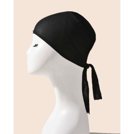 Svart Mössa Mjuk Skön Baklava One Size Unisex Svart