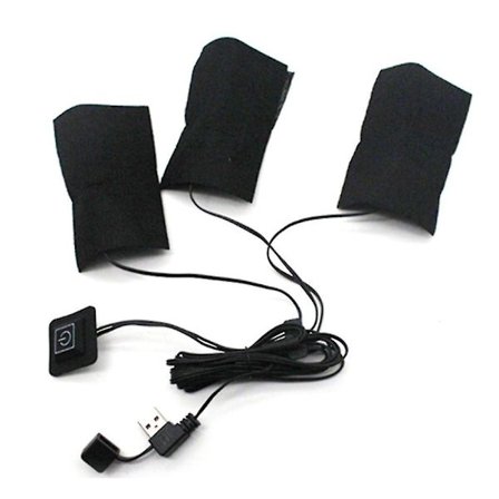 5v USB Elektrisk Klæde Jakke Varmer Temperatursensor Pads Theramal Varme Pads