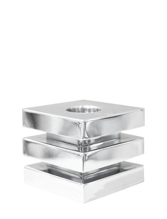 Hilke Collection Candleholder Cara - Silver - H4.5CM