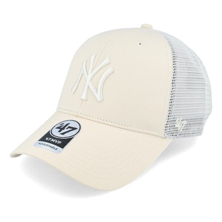 47 Brand - MLB Beige Trucker Cap - New York Yankees Branson Mvp Natural Trucker @ Hatstore