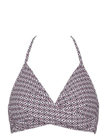 Aaliyah Top Halterneck Swimwear Bikinis Bikini Tops Triangle Bikinitops Black Missya