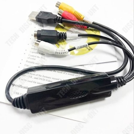 Videoinspelningsadapter - TD - USB2.0 - RCA - S-Vidéo - Vit