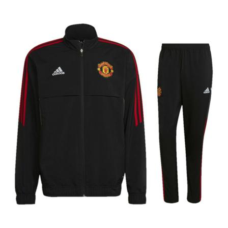 Adidas Manchester United Trainingspak Presentatie , Zwart , Heren , Maat: 2XL Trainingspakken