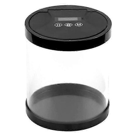 Elektronisk Tidslåda Timer Låda Behållare Svart