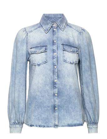 Percey Denim Blouse Blue Dante6