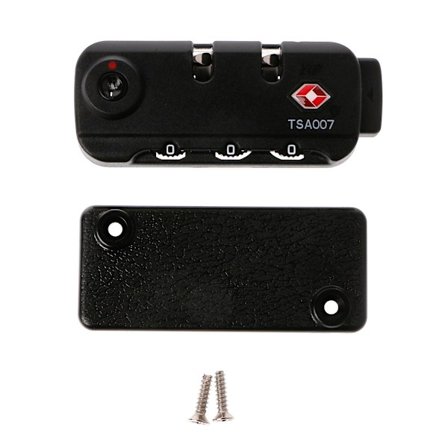 TSA Secure 3-numeroinen yhdistelmäriippulukko, matkalaukku matkalaukku, koodilukko