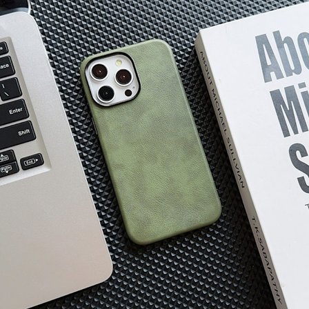 Kotelo iPhone 16plus vihre lle crazy horse -nahalle magneettinen t ysjyv inen t ysi putoamissuoja