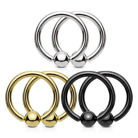 3 paria BCR-renkaita IP 316L terästä, paksuus 1,4 mm, halkaisija 10 mm