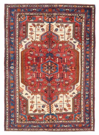 Hamadan Rug Oriental Dark Red/Brown (Wool, Persia)