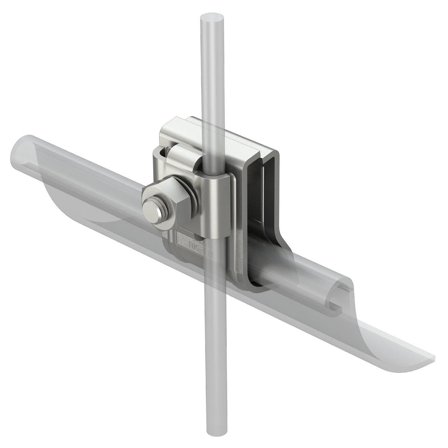 Obo Bettermann 5316459 Renneklemme for takrenner RK-LIM HVA, ubehandlet, Jording & lynavledere