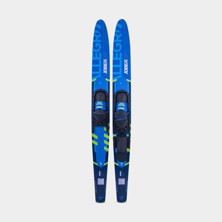 Wasserski JOBE Allegre 67" Combo Skis Blue, 170 cm, blau + Bindungen, geeignet für Fahrer 50 kg & aufwärts - Boot