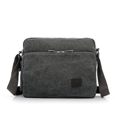 Herr Multifunktionell Canvasväska Hög Kvalitet Casual Resväska Bolsa Masculina Herr Axelväska Messenger Väskor(Grå)