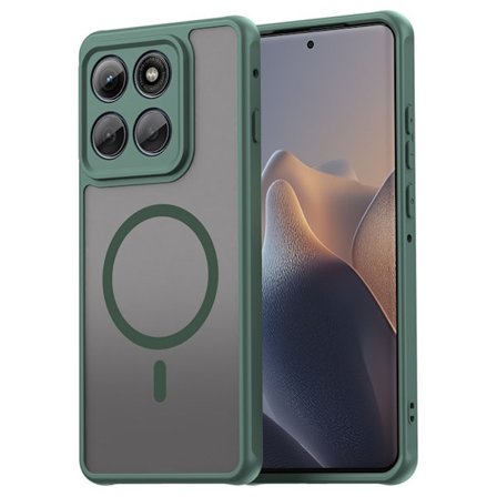 SKALO Motorola Edge 60 Pro 5G Matta Hybrid Suojakuori - Vihreä