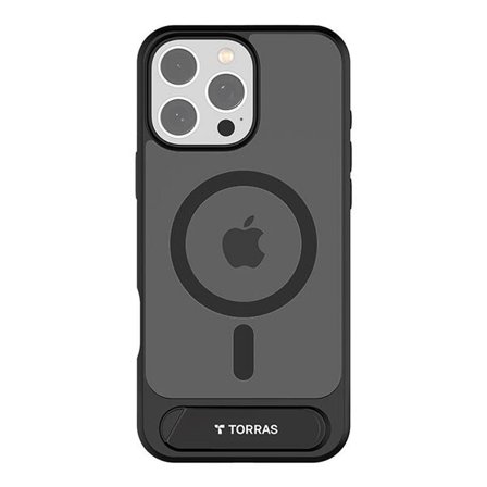 Torras Pstand Series-etui for iPhone 16 Pro (svart)