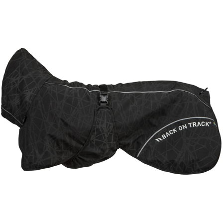 Back on Track Bay Rain Coat High Set Tail 55-65 cm Black