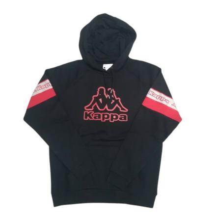 Kappa Sudadera drawn Hoodie Sort, Herre