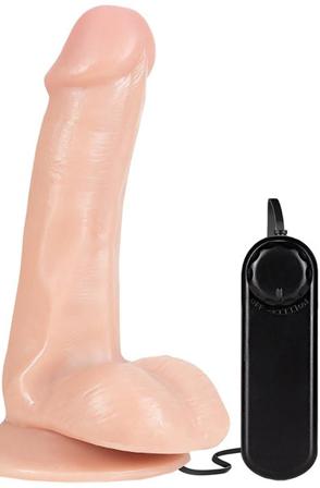 Dr. Skin Gyrating Dildo 15,5 cm Dildo med vibrator - Blushme.se