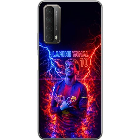 Yhteensopiva Puhelinkuori Huawei P smart 2021 Viktor Gyökeresin muotokuva Arsenal-paita päällä, jossa intensiivinen katse ja tumma dramaattinen tausta