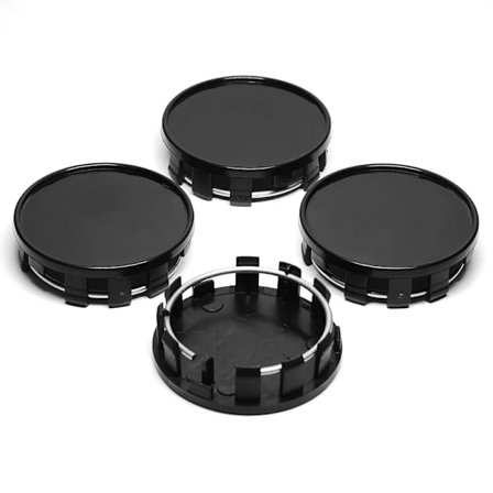 4 st 54MM (52mm-50mm) Bilhjul Fälg Navkapsel Bilhjul Centerkapslar Navkapsel Dammtäta Skydd Svart Krom