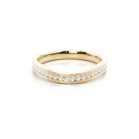 Shaped Wedding Ring in 9K Yellow Gold - 2.5mm