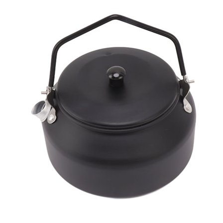 0,9 litran retkeilykattila, monikäyttöinen, elintarvikelaatuinen alumiiniseos, kannettava teekattila retkeilyyn, piknikille, ulkoiluun ja vaellukselle