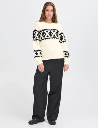 ICHI Ihcarani Ls - Cream - XS