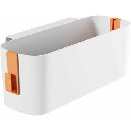 Förvaringsorganisatör Spjälsäng Organizer Korg med 2 Krokar Baby Säng Hyllor Sovsal Hållare Orange - Orange