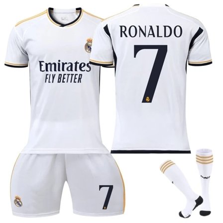 23-24 Ronaldo 7 Real Madrid Pelipaita Uusi Kausi Uusimmat Jalkapallopaidat Aikuisille Lapsille VTY-Xin Kids 24(130-140cm) Kids 24(130-140cm)