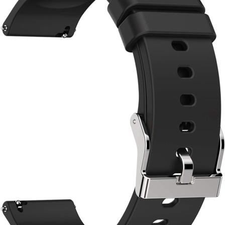 P22 P32 P36 Smart Watch Rem 20mm Mjuk Silikonersättningsband Svart
