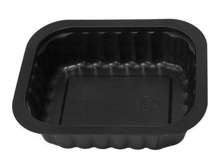 DUNI Matbehållare, Duniform, 350 ml, engångsbruk, 138 x 114 x 35 mm, svart 300/fp - Lyreco - Kök och servering - Engångsartiklar - Take Away