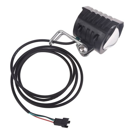 Sähköpyörän LED-etuvalo E-pyörän polkupyörä 2 in 1 Vedenpitävä Äänimerkki Ajovalo Pyöräily Pölytiivis Pyöräilyosat