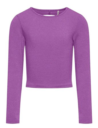 Kogroma L/S Short Cut Out Top Box Jrs Purple Kids Only