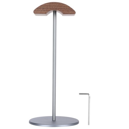 DIY Musta Pähkinäpuu Alumiininen Kuuloketeline Pöytäteline