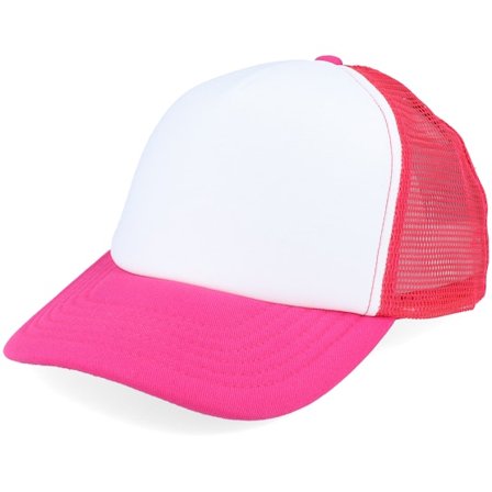 Beechfield - Rosa trucker Caps - Kids Fuchsia/White Vintage Foam Trucker @ Hatstore