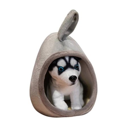 Gosedjur Hund Plysch Hundkoja Söt Komfort Avtagbart Hus Simulation Valp