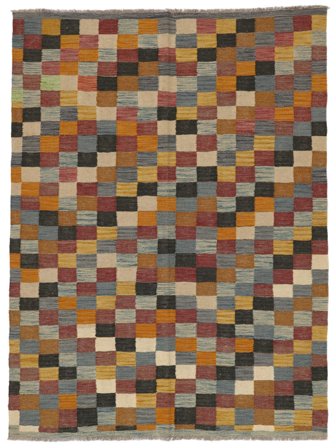 150X200 Kelim Ariana Trend Vloerkleed Bruin/Donkerrood Afghanistan Carpetvista