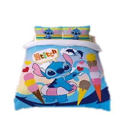 Ny Stitch Digital Trykt Sengetøysett Barnegave Sengetøysett Dynetrekk Og Putesett 3stk/2stk -ZHENV{jkw} (150CM 200CM Farge SDZ5)
